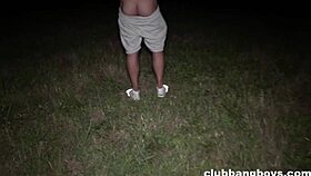 young twink sucks old man's bareback cock in risky business