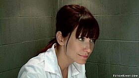 Huge Tits Milf Lesbian Gets Spanked in Bound Assfucking Bondage