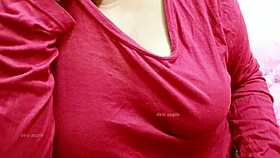 the sexy girlfriend decides to show her boobs to her friend in this intimate moment