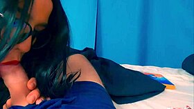 step mom caught step son jerking off and lent a quick hand.