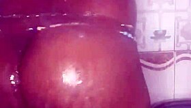 black thick ebony fucks and dances bathing in shower