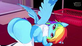 Rainbow Dash Wants You To Ride Her After Touching