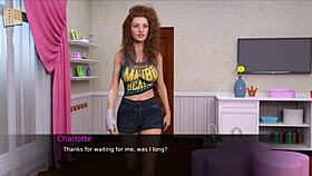 Curvy mature woman in 3D anime outfit nurses back to pleasure