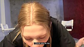 My girlfriend with braces cheats with big cock domination.