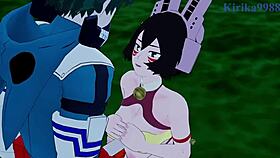 shino sosaki mandalay and mei hatsume and izuku midoriya intense sex - my hero academia hentai