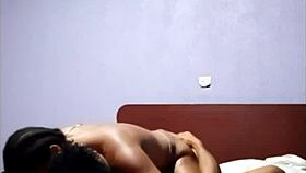 i watch this congolese hooker's big ass as she licks my fat black cock slowly