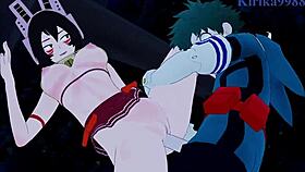 shino sosaki mandalay and mei hatsume and izuku midoriya intense sex - my hero academia hentai