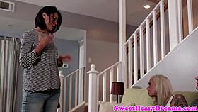 tattooed lesbo milf pussylicked passionately