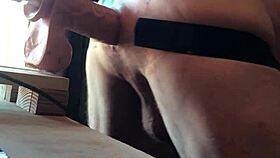 Gay couple engages in passionate fucking scene