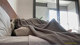 the neighbor let me cum inside her pussy for the cuck to suck later