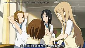 in the ninth episode of k-on season two, the girls enjoy music and anime vibes together