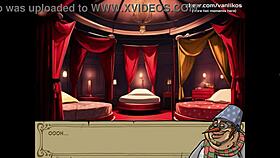 young bunny girl in witch hunter trainer cartoon