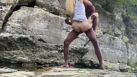 i fucks on hike w big black cock interracial couple