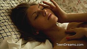 Anjelica explores her body with a vibrator toy