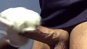 Ebony step daughter in red lingerie closely milks white step dad's cock in hentai style full scene