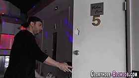 i got fucked at gloryhole and got creampie, oh no!