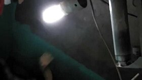 Watch this young mom showering her big boobs.