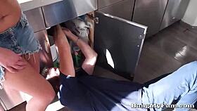 is your pervert uncle teasing his niece with doggystyle and cowgirl fucking on a summer day