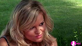 viv thomas hd lesbians blonde and brunette sex in garden