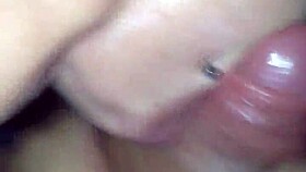 Beautiful teen Samantha Vlad swallows cum in mouth
