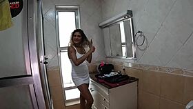 I was in lingerie showing my big pussy and asshole on web chat for the first time