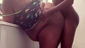 She says, 'Fuck me quick in the bathroom with my big tits bouncing.'