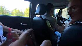 5 Guys Cum On One Stupid Bitch