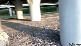 Got frisky outdoors with my curvy blonde classmate today. Her tattoos caught everyone’s eye.