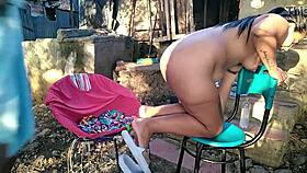 Outdoor Sex After Massage with Lover