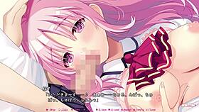 In this hajilove mini fandisk, sakurako sonoike makes lovers in scene 1.