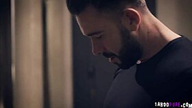 Homeless Teen 18+ Stalks Family Man, Leading to Deepthroat, Blowjob, and Cumshot on Her Hairy Pussy