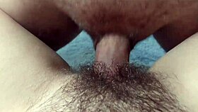 CHUBBY HAIRY PUSSY FUCK AND CUM ON HER