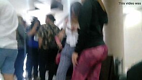 i found this irresistible prostitute in leggings with a big ass