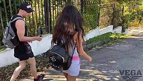 5 Guys Cum On One Stupid Bitch