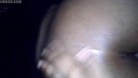 In the ghetto, a freaky bitch gets dicked down hard with toys and cum