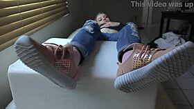 Does Kristy's Skinny Feet In New Sneakers Turn You On?