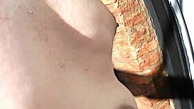 OUTDOOR MILF PISSING with big natural tits and ass