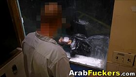 desperate arab woman with big tits takes two huge dicks for money in reality pov