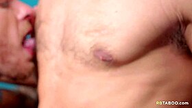 two handsome gay bodybuilders fucking bareback with big cocks.