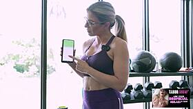 Naked workout turns taboo with busty milfs at the gym.