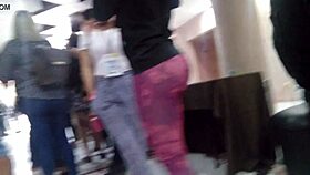 i found this irresistible prostitute in leggings with a big ass