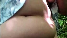 Outdoors Wanking in the Woods with My Hot Shaved Wife