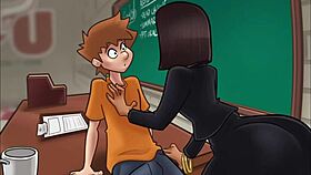 demon deals with brenda in lewd big tits action