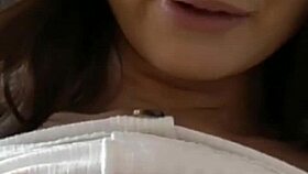 pov of sexy striptease turning into wet blowjob and fuck for italian lover