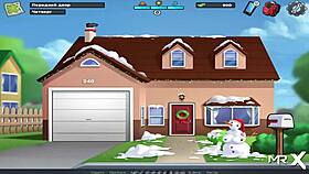 Mature gets creampied in pussy in Summertime Saga episode 2-13!