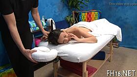 Detailed scenes of sex in a massage parlour with erotic images