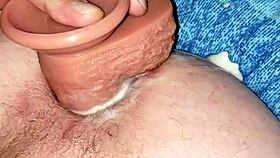 soloboy playing with dildo on webcam creampie fun