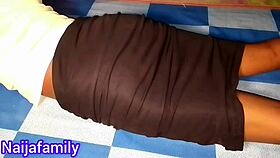 ghanaian girlfriend's curvy ass gets hardcore fucking in homemade naija family video