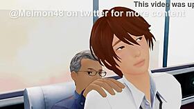 dean's pet femboy gets fucked hard by the school dean in the office