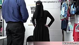 Hey girl, thought you could hide stolen goods under that outfit?